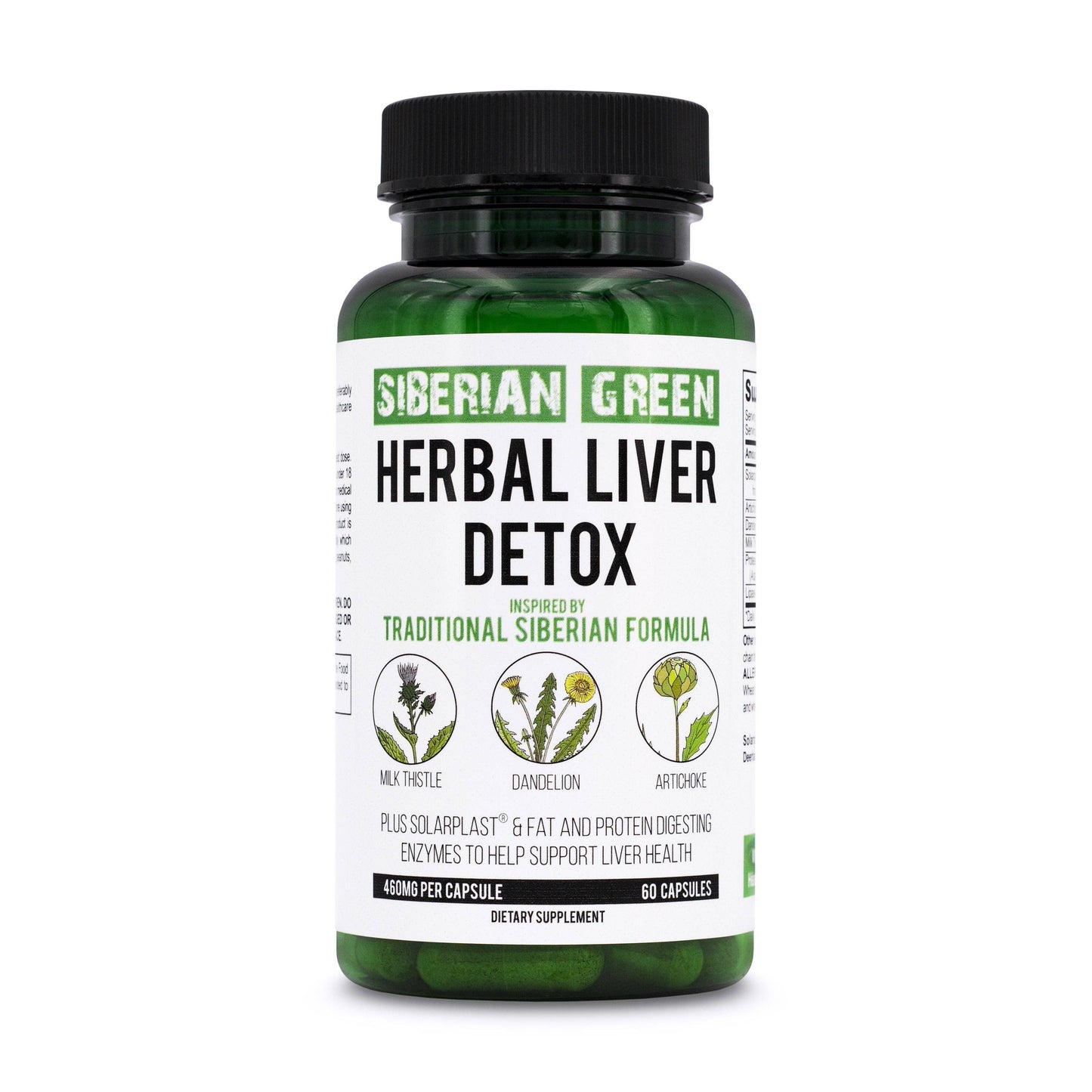Herbal Liver Detox 60 Caps | Milk Thistle Artichoke Dandelion