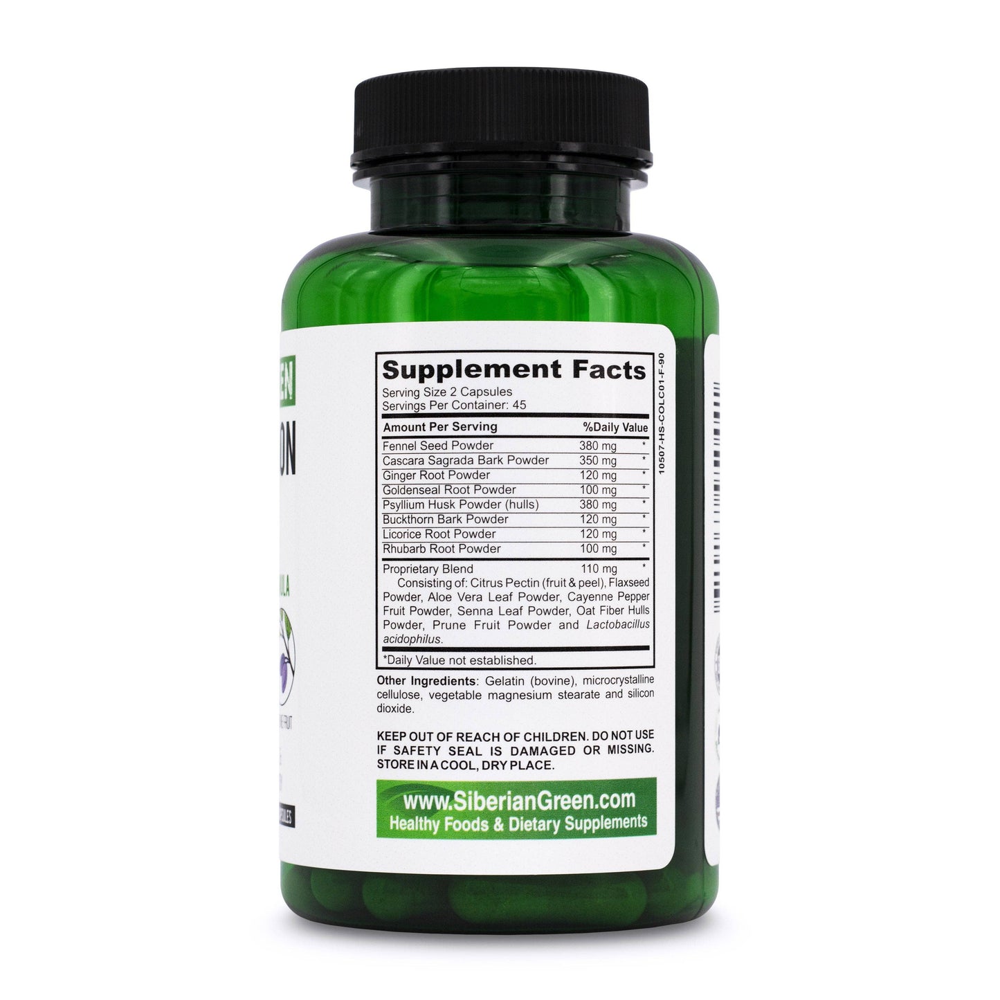 Herbal Colon Detox | Senna Buckthorn Prune | 90 Capsules