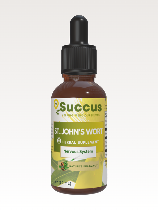 St. John's Wort Tincture | Nervous System (High Potency) | Alcohol-Free | 1 fl oz