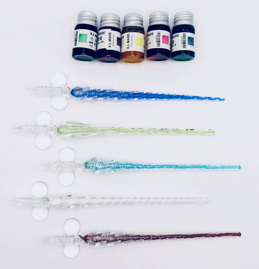 Hand-blown Glass Calligraphy Quill