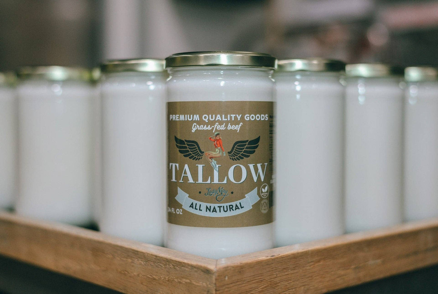 24oz. Premium Quality Beef Tallow | Lady May Tallow