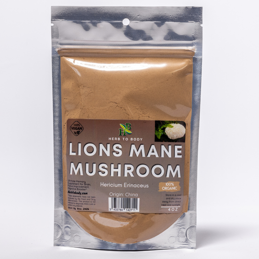 Herb To Body - Organic Lions Mane Mushroom Powder