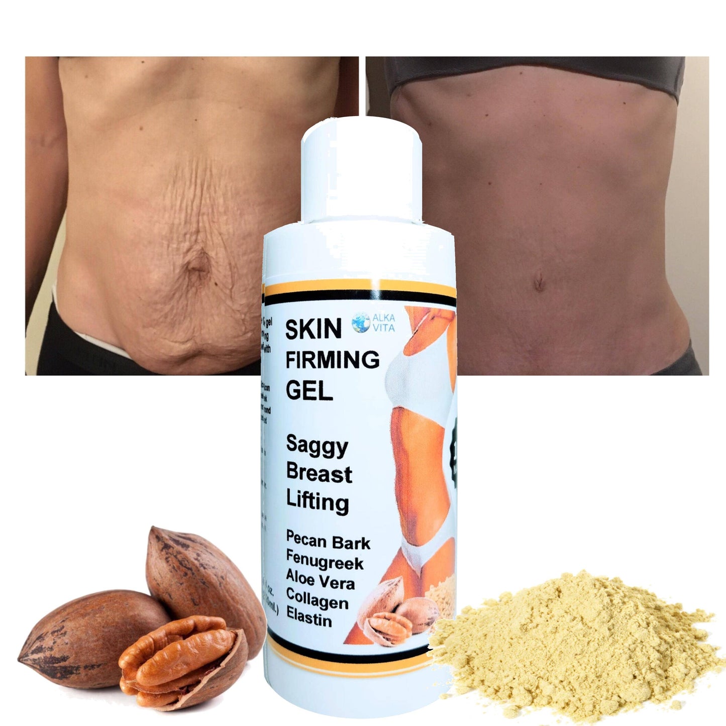 Skin Firming Silicon Gel Saggy Breasts Fenugreek & Elastin