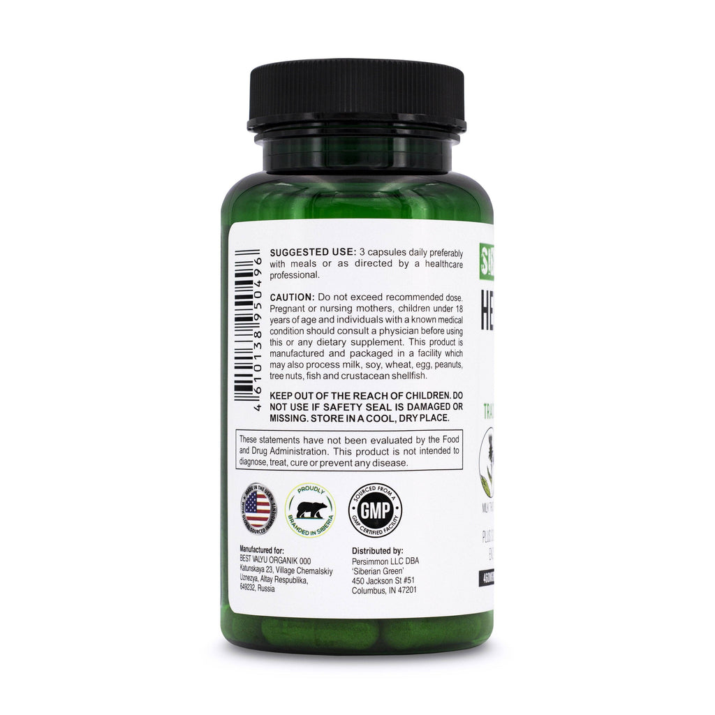 Herbal Liver Detox 60 Caps | Milk Thistle Artichoke Dandelion