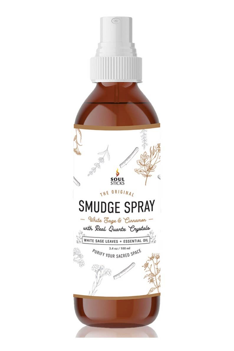 White Sage & Cinnamon Smudge Spray (3.5 oz) - Soul Sticks