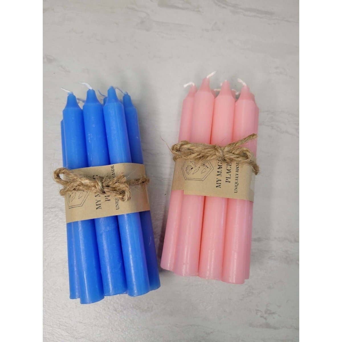 Set of 10 Candles 5" chime unscented spell candles pack