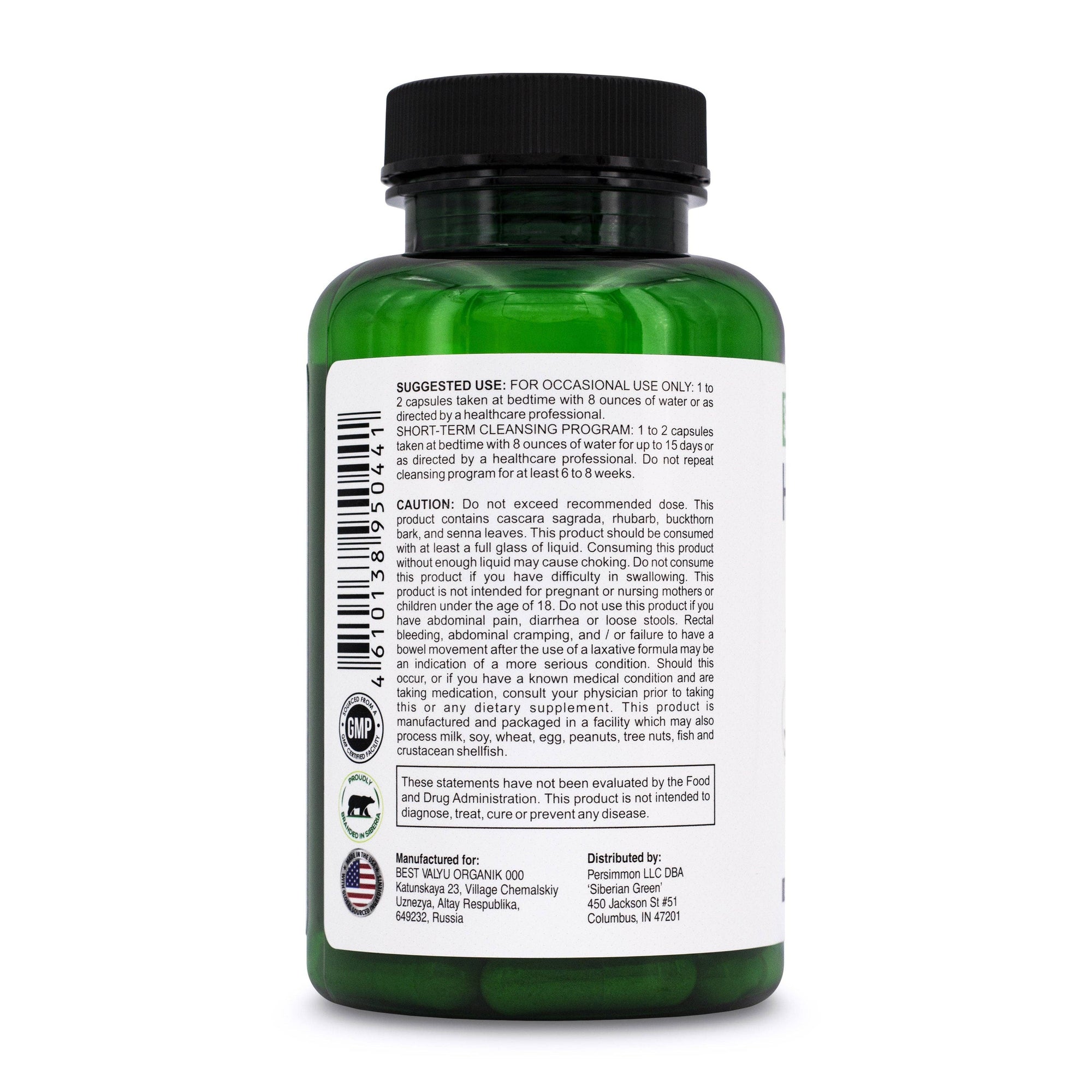 Herbal Colon Detox | Senna Buckthorn Prune | 90 Capsules