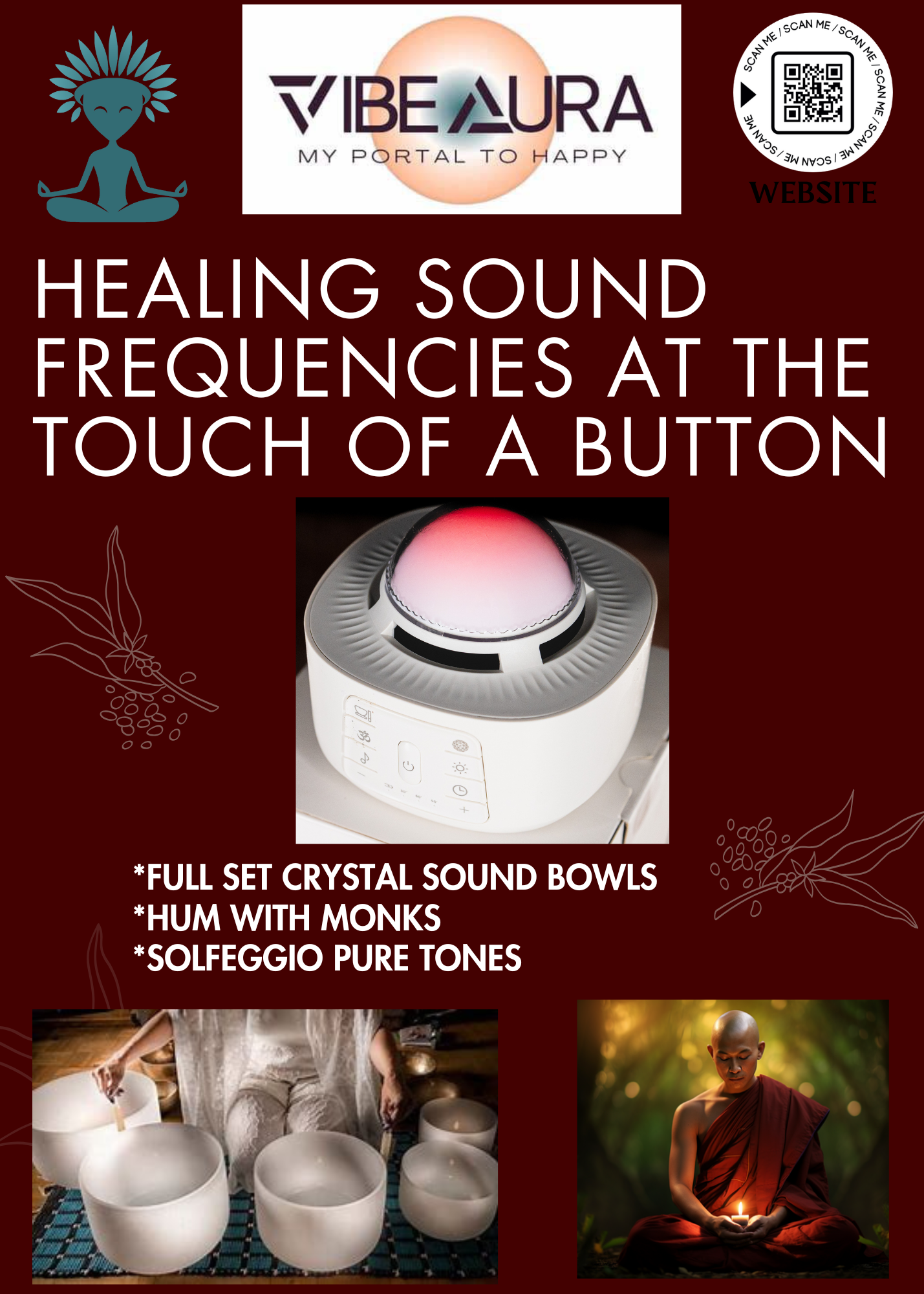 Vibe Aura Healing Sound Frequencies Device