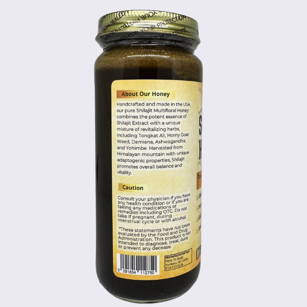 Herb To Body - Shilajit Honey 16oz