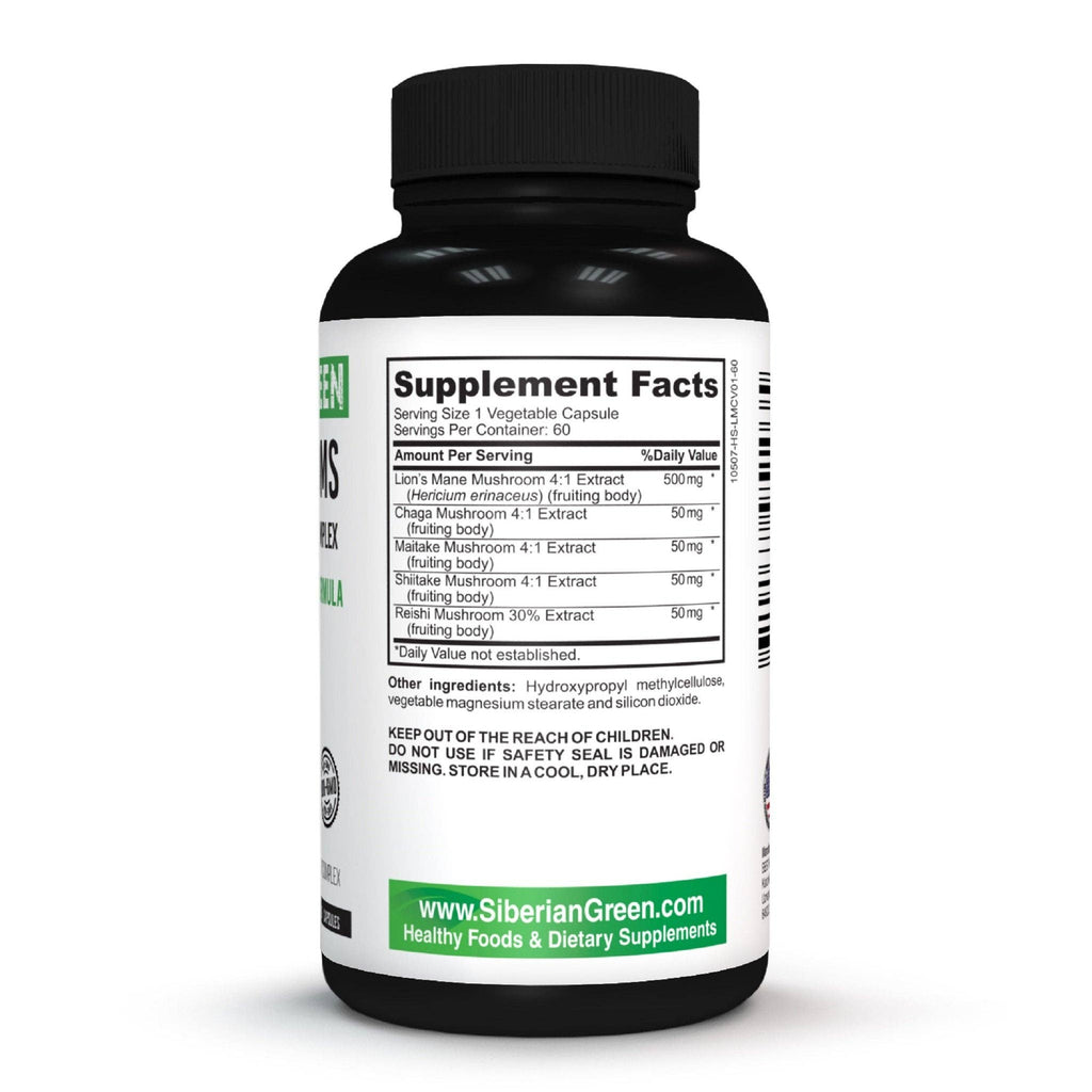 5 Mushrooms Formula |  60 Capsules