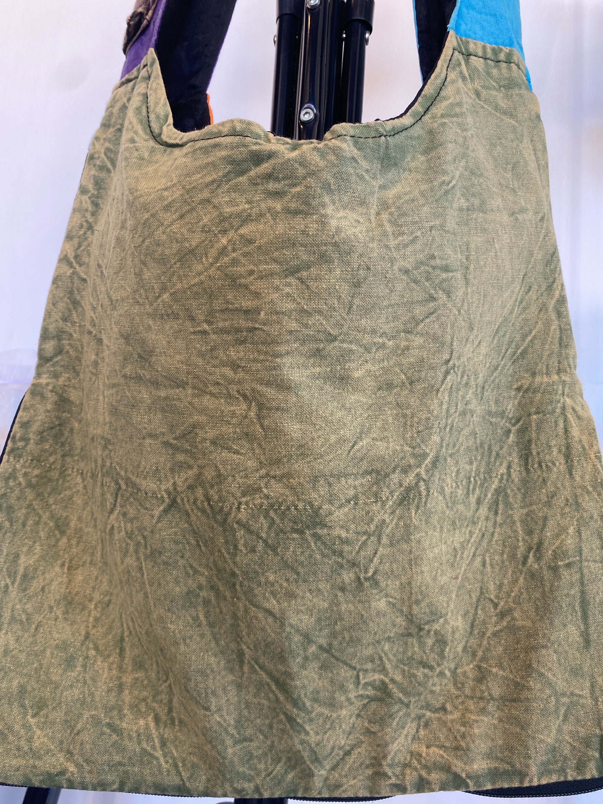 OM Olive Retro Messenger Bag