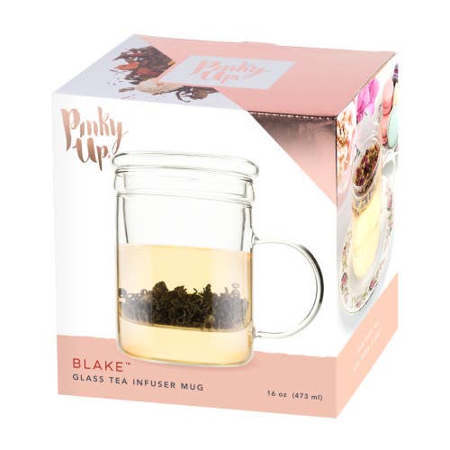 Blake™ Glass Loose Leaf Tea Infuser Mug w/Lid