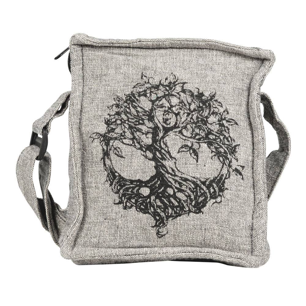 Tree Of Life Zipper Closure Crossbody