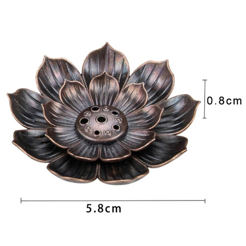 Bronze Lotus Incense Burner