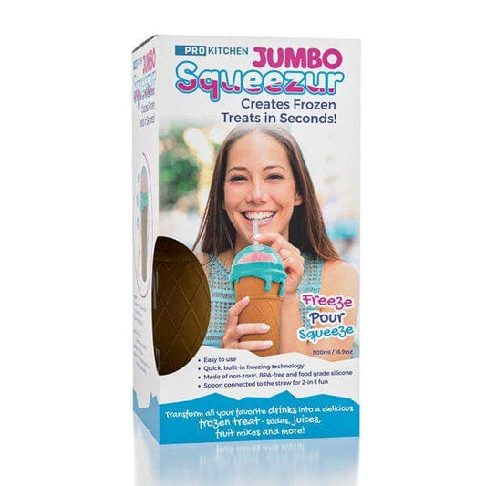 JUMBO ProKitchen Squeezur | Instant Slushie Maker Cup (Incl. Straw/Spoon & Lid)