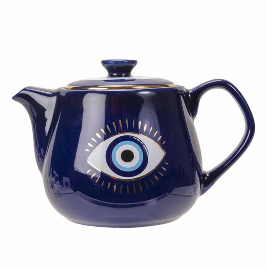 All Seeing Eye | Teapot with Strainer Blue