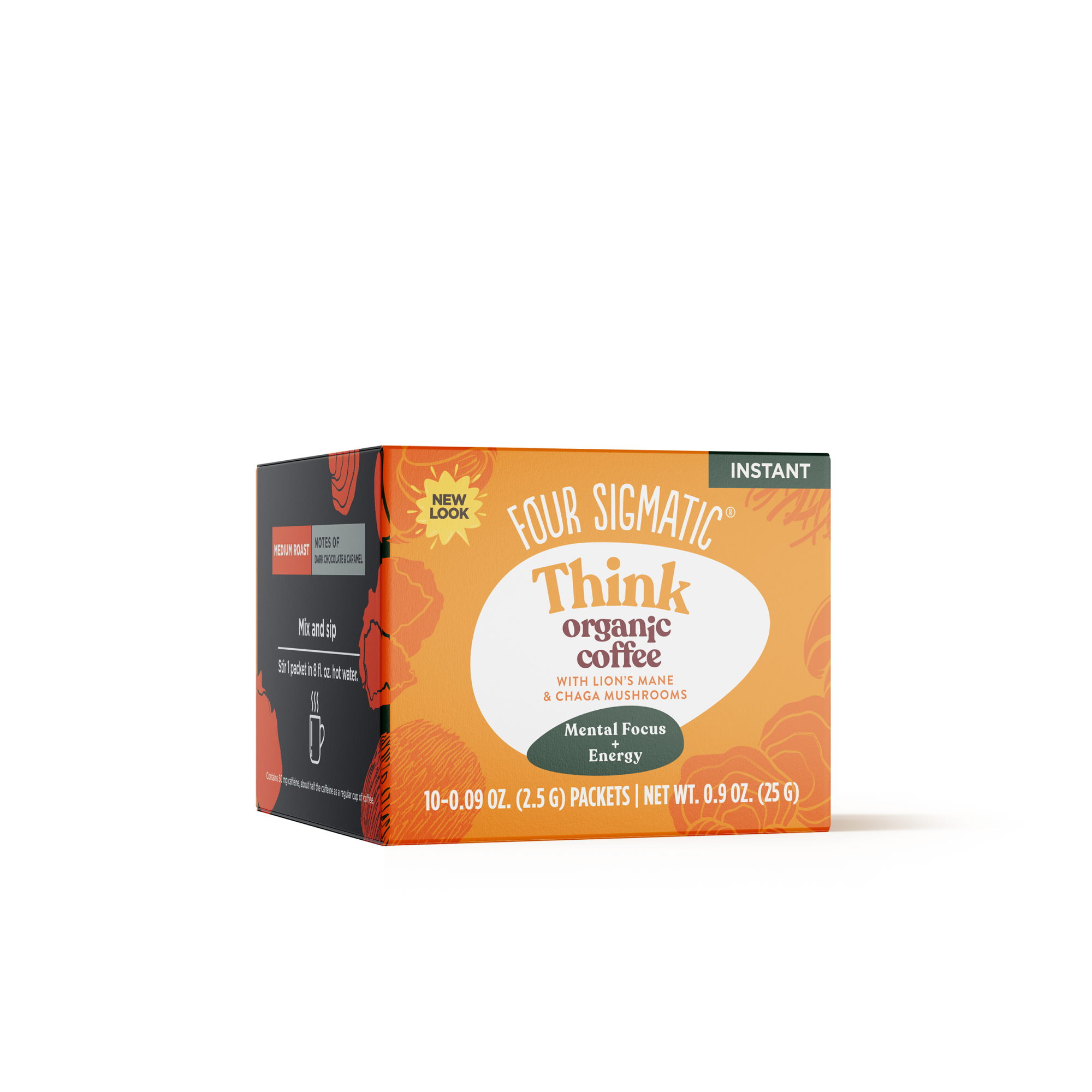 Mushroom Instant Coffee Mix | Lion’s Mane | Chaga | Rhodiola Extract (10pk)