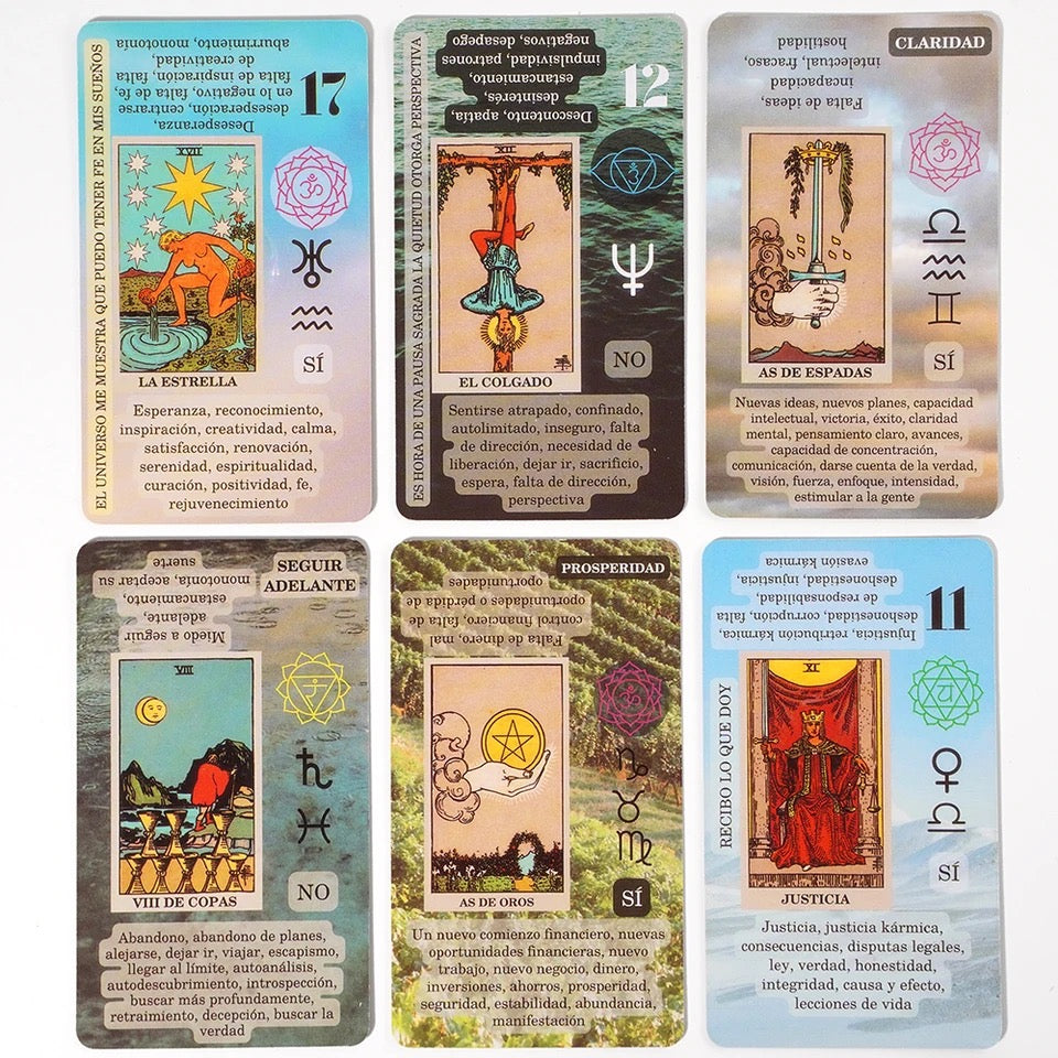 Tarot Cards w/ Meaning in Spanish
