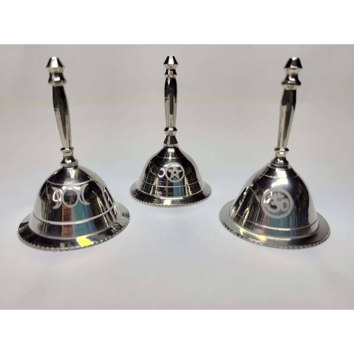 Altar Bells: Triple Moon, Pentacle, OM