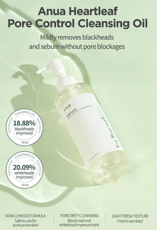 ANUA Heartleaf Pore Control Cleansing Oil: 20ml Mini