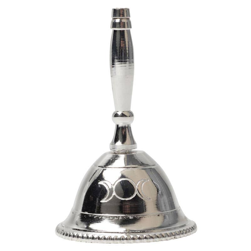 Silver Altar Bell Triple Goddess