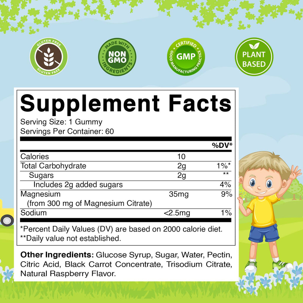 Children's Magnesium Calm Gummies | 60 Vegan Gummies