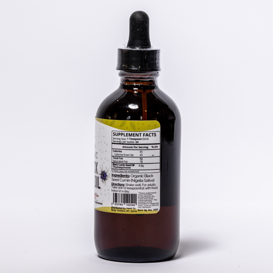 Herb To Body - Organic Black Seed Oil: 4oz
