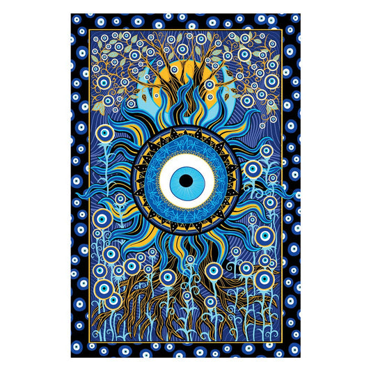 3D Evil Eye Tapestry